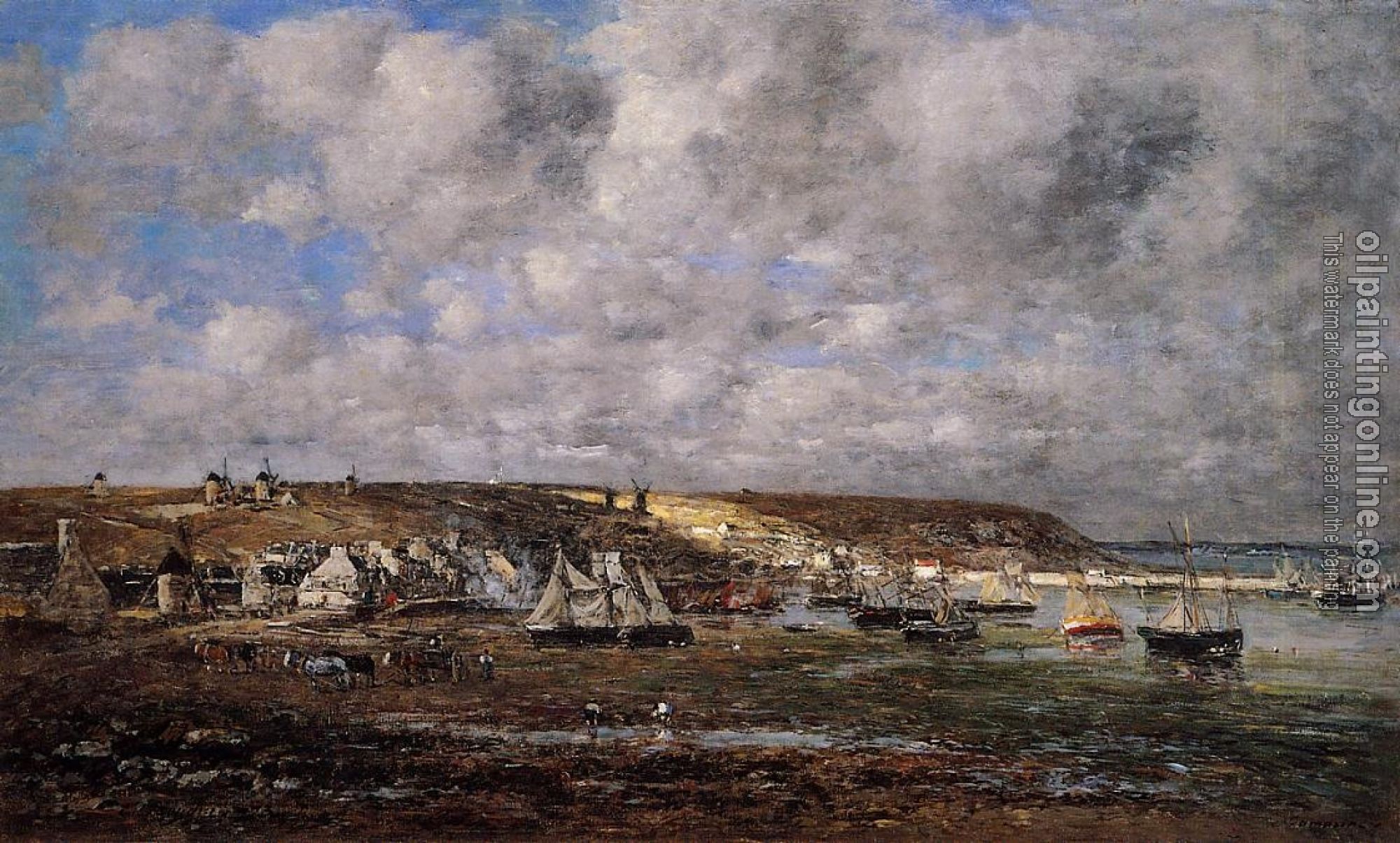 Boudin, Eugene - Camaret, Low Tide